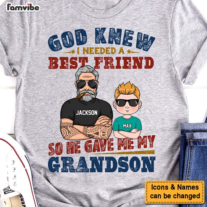 Personalized He Gave Me My Grandson Shirt - Hoodie - Sweatshirt 24580 1