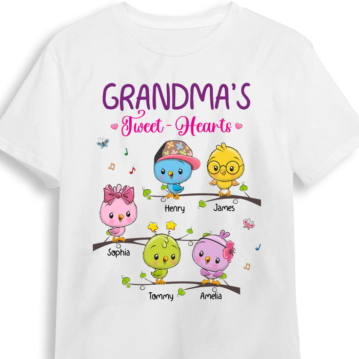 Personalized Grandma's Tweet - Hearts Shirt - Hoodie - Sweatshirt 24582 1