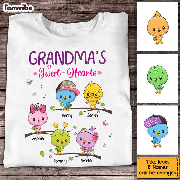Personalized Grandma's Tweet - Hearts Shirt - Hoodie - Sweatshirt 24582 1