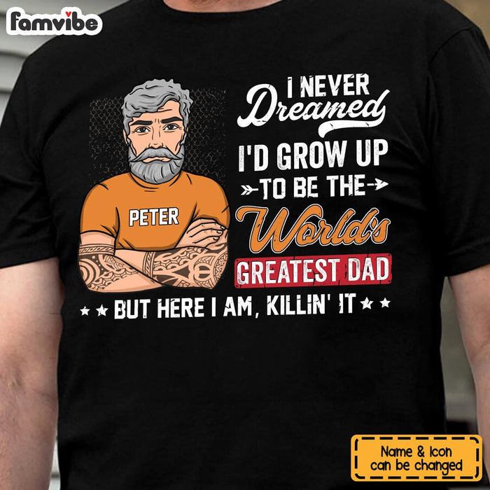 Personalized World's Greatest Dad Shirt - Hoodie - Sweatshirt 24591 1