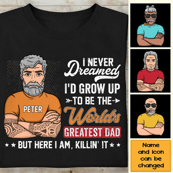 Personalized World's Greatest Dad Shirt - Hoodie - Sweatshirt 24591 1
