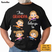 Personalized This Grandpa Belongs To Shirt - Hoodie - Sweatshirt 24592 thumb 1