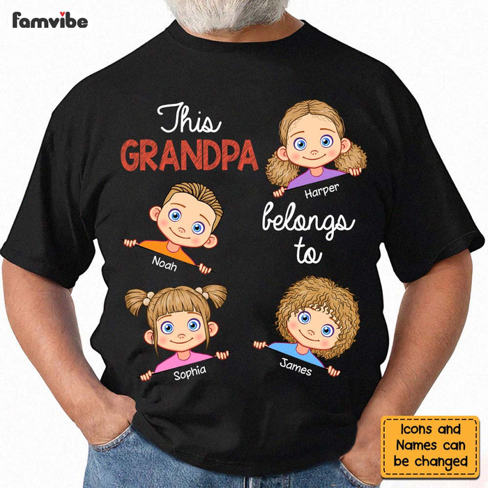 Personalized This Grandpa Belongs To Shirt - Hoodie - Sweatshirt 24592 1