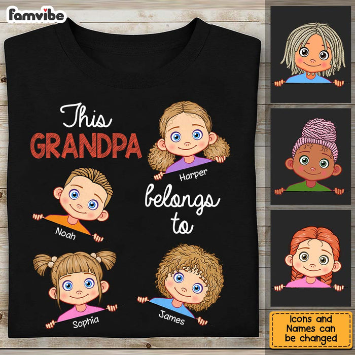Personalized This Grandpa Belongs To Shirt - Hoodie - Sweatshirt 24592 1
