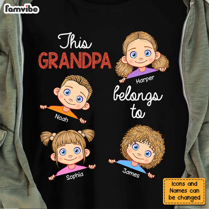 Personalized This Grandpa Belongs To Shirt - Hoodie - Sweatshirt 24592 1