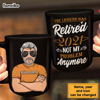 Personalized Gift For Grandpa The Legend Has Retired Mug 24597 thumb 1