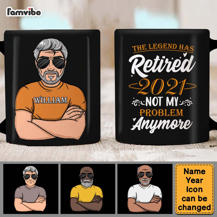 Personalized Gift For Grandpa The Legend Has Retired Mug 24597 1