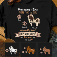 Personalized Horse And Dog T Shirt DB81 30O58 thumb 1