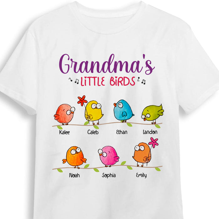 Personalized Grandma Birds Shirt - Hoodie - Sweatshirt 24608 1