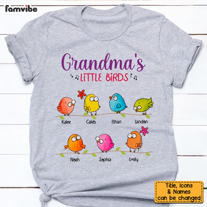 Personalized Grandma Birds Shirt - Hoodie - Sweatshirt 24608 1