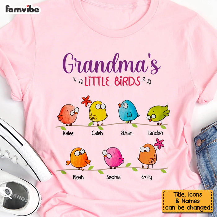 Personalized Grandma Birds Shirt - Hoodie - Sweatshirt 24608 1