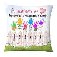 Personalized Gift Garden Of Love Grows In A Grandma's Heart Pillow 24614 thumb 1
