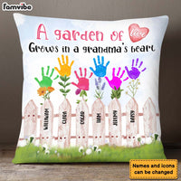 Personalized Gift Garden Of Love Grows In A Grandma's Heart Pillow 24614 thumb 1