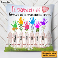 Personalized Gift Garden Of Love Grows In A Grandma's Heart Pillow 24614 thumb 1