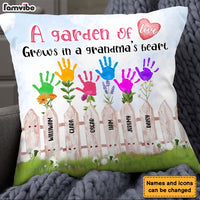Personalized Gift Garden Of Love Grows In A Grandma's Heart Pillow 24614 thumb 1