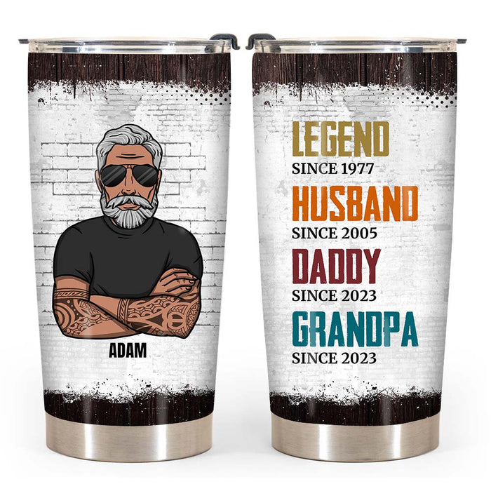 Personalized Legend Grandpa Steel Tumbler 24619 1