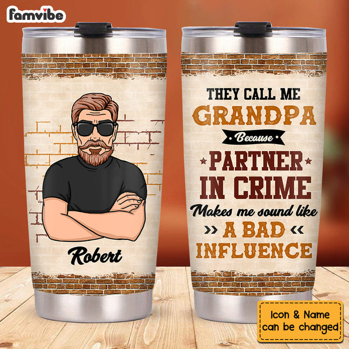 Personalized They Call Me Grandpa Steel Tumbler 24621 1