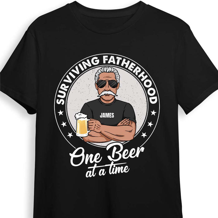 Personalized Survive Fatherhood Shirt - Hoodie - Sweatshirt 24622 1