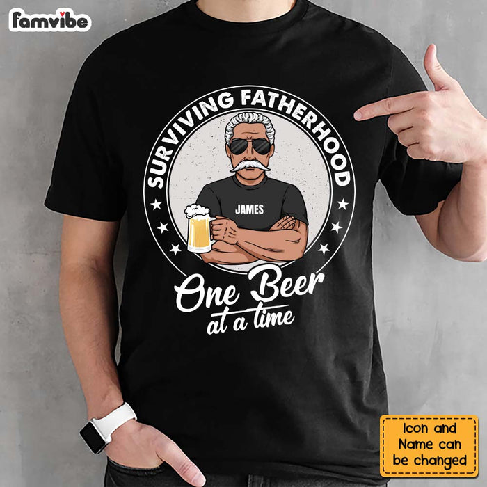 Personalized Survive Fatherhood Shirt - Hoodie - Sweatshirt 24622 1