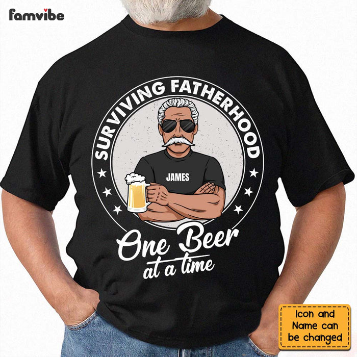 Personalized Survive Fatherhood Shirt - Hoodie - Sweatshirt 24622 1