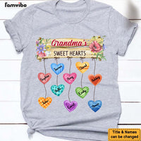 Personalized Gift Grandma's Heart Hanging Sign Shirt - Hoodie - Sweatshirt 24624 thumb 1