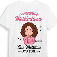 Personalized Surviving Motherhood Shirt - Hoodie - Sweatshirt 24625 thumb 1