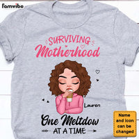 Personalized Surviving Motherhood Shirt - Hoodie - Sweatshirt 24625 thumb 1