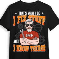 Personalized I Know Things And Fix Stuff Shirt - Hoodie - Sweatshirt 24626 thumb 1