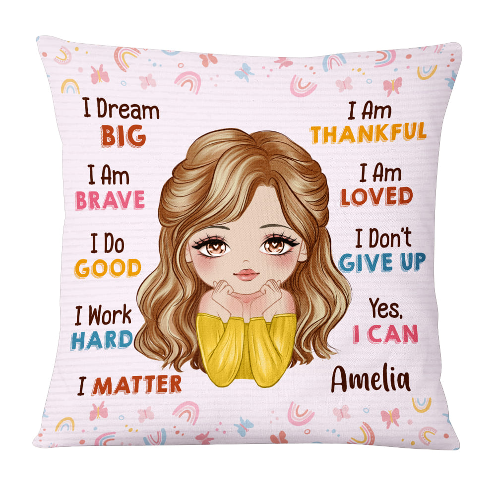 Personalized Gift For Daughter I Dream Big Pillow 24631 Primary Mockup