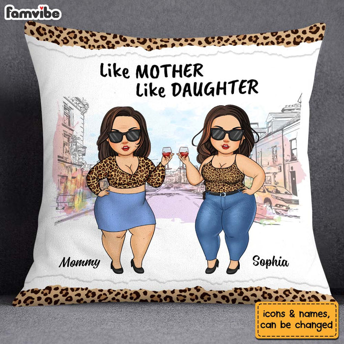 Personalized Gift For Chubby Woman Like Mother Like Daughter Pillow 24633 1