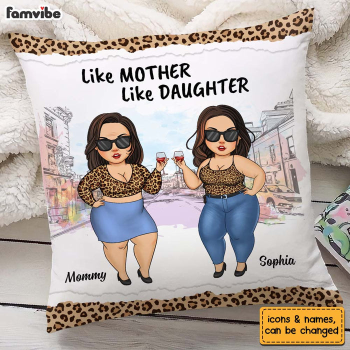 Personalized Gift For Chubby Woman Like Mother Like Daughter Pillow 24633 1