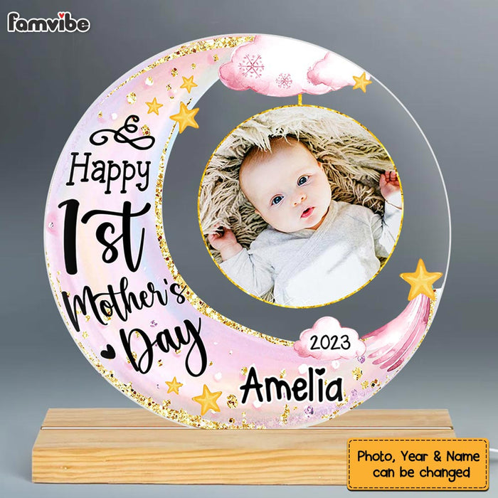 Personalized Mother's Day Gift For Baby For Mom Plaque LED Lamp Night Light 24635 1