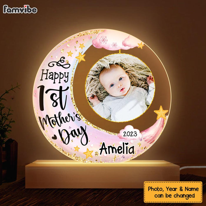 Personalized Mother's Day Gift For Baby For Mom Plaque LED Lamp Night Light 24635 1