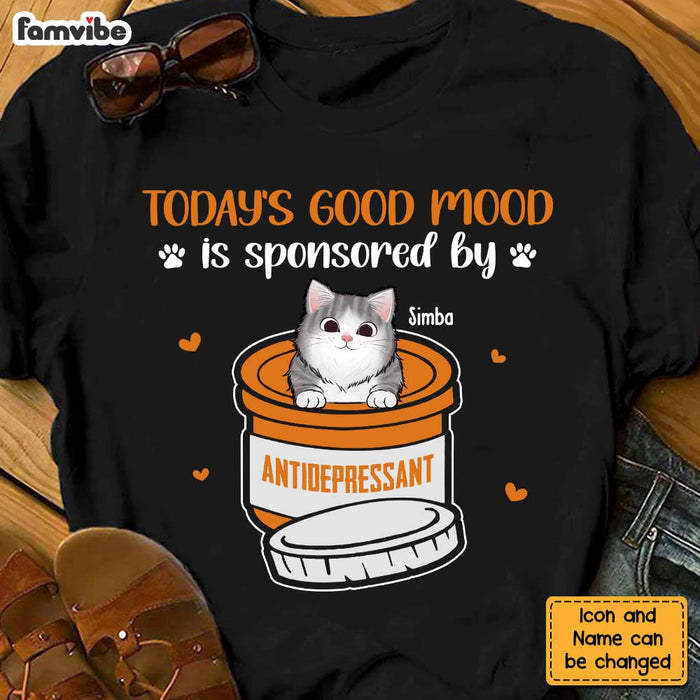 Personalized Gift for Cat Mom Today's Good Mood Shirt - Hoodie - Sweatshirt 24637 1