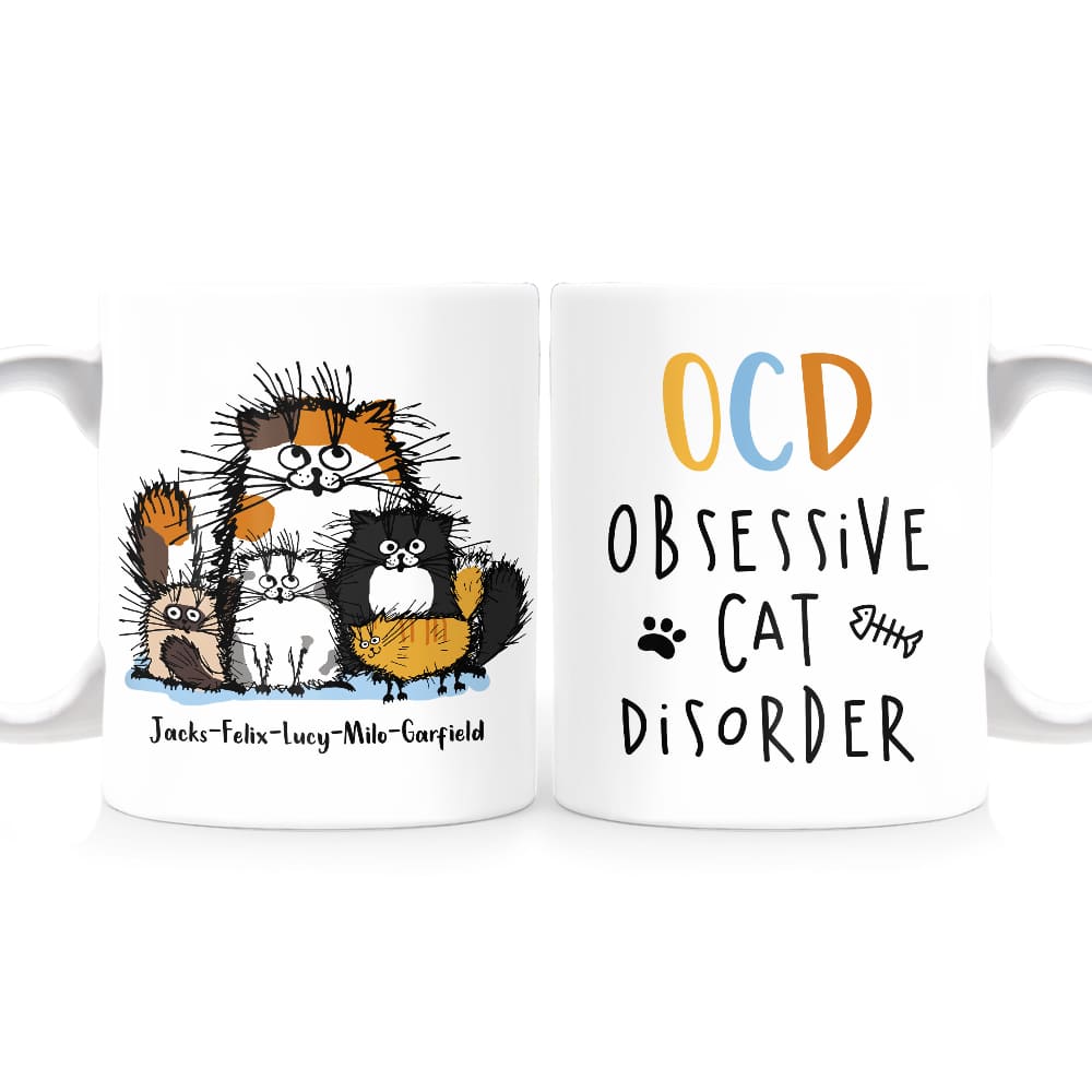 Personalized Obsessive Cat Disorder Mug 24642 Primary Mockup