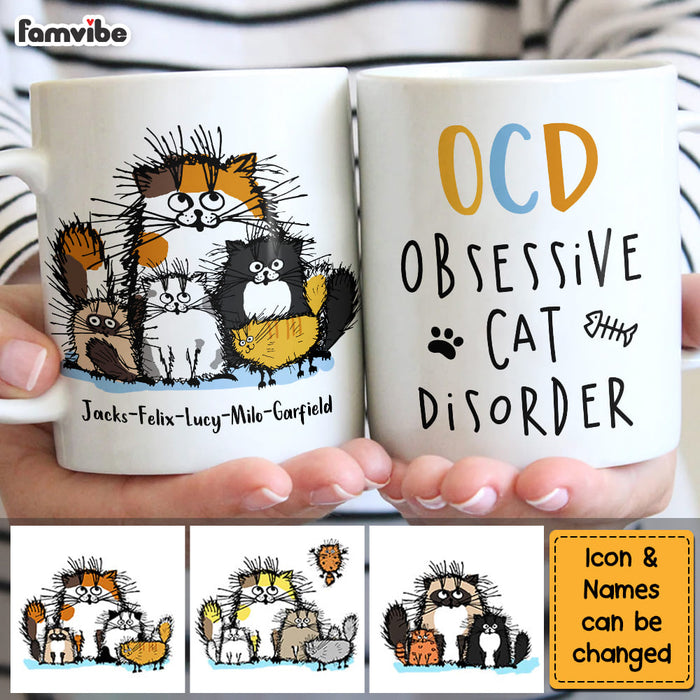 Personalized Obsessive Cat Disorder Mug 24642 1