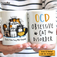 Personalized Obsessive Cat Disorder Mug 24642 thumb 1