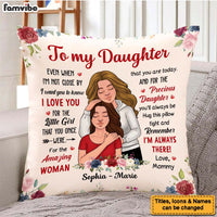 Personalized To My Daughter I'm Always There Pillow 24643 thumb 1