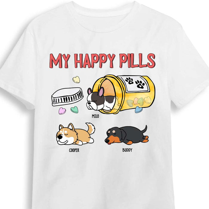 Personalized Gift Happy Pills for Dog Mom Shirt - Hoodie - Sweatshirt 24644 1