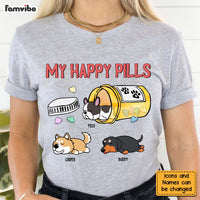 Personalized Gift Happy Pills for Dog Mom Shirt - Hoodie - Sweatshirt 24644 thumb 1