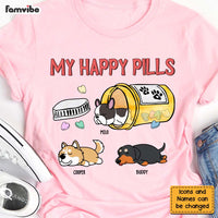 Personalized Gift Happy Pills for Dog Mom Shirt - Hoodie - Sweatshirt 24644 thumb 1
