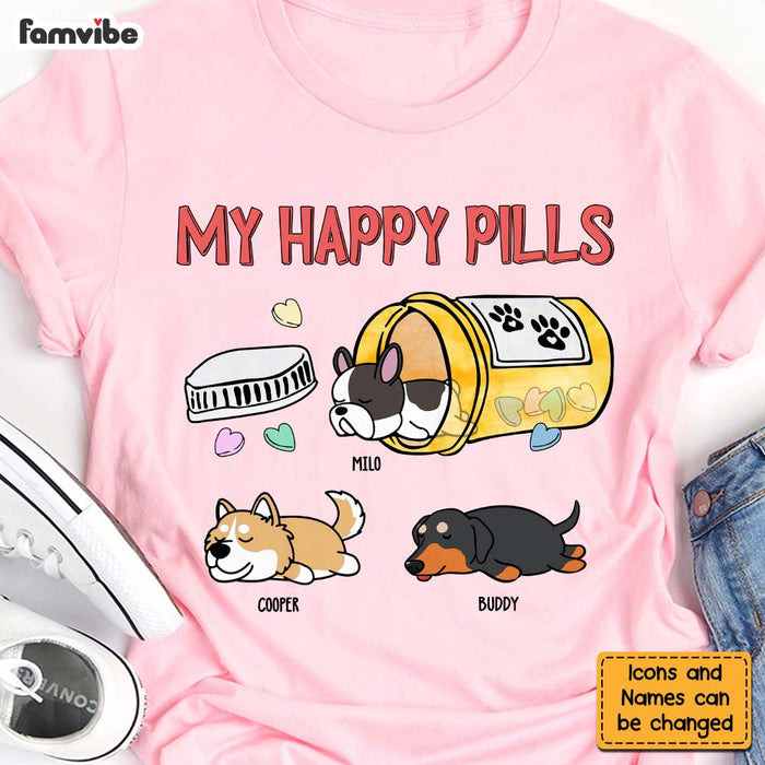 Personalized Gift Happy Pills for Dog Mom Shirt - Hoodie - Sweatshirt 24644 1