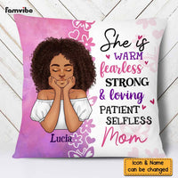 Personalized Gift For Mom She Is Warm Pillow 24646 thumb 1