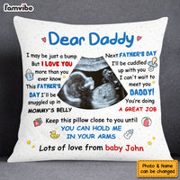 Personalized Gift For New Daddy I May Be Just A Bump Pillow 24653 thumb 1