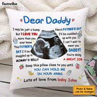 Personalized Gift For New Daddy I May Be Just A Bump Pillow 24653 thumb 1
