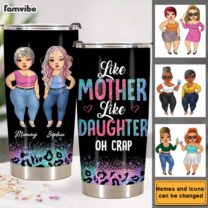Personalized Like Mother Like Daughter Steel Tumbler 24656 1