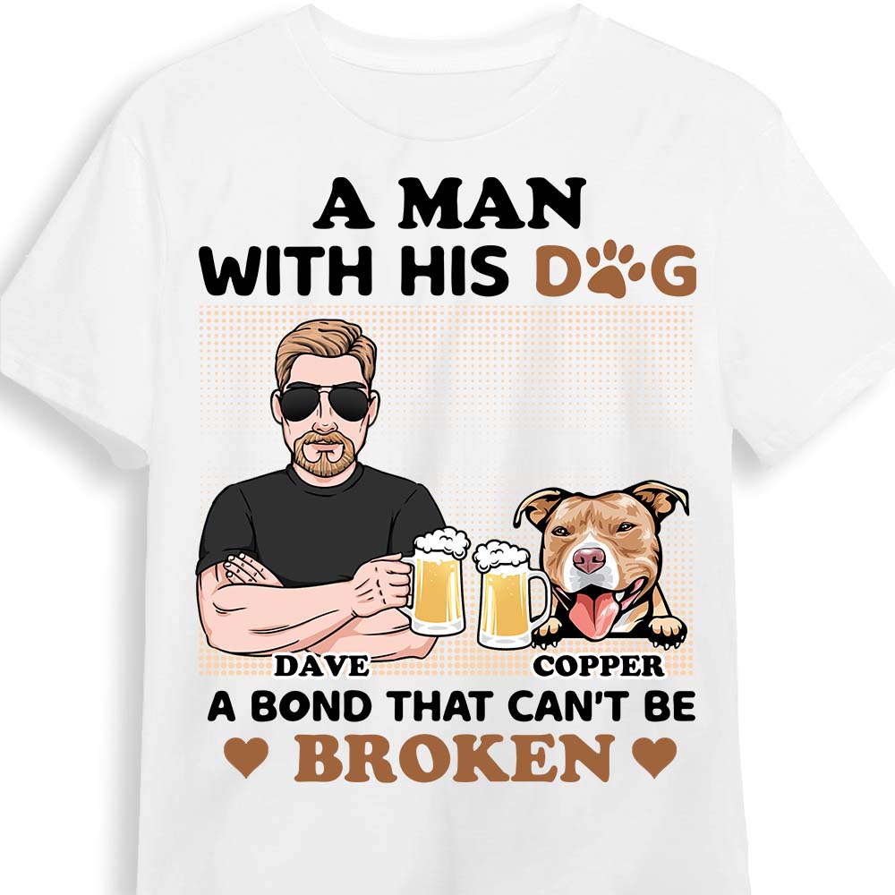 Personalized  Gift For Dog Dad A Man And His Dog Shirt Hoodie Sweatshirt 24663 Primary Mockup