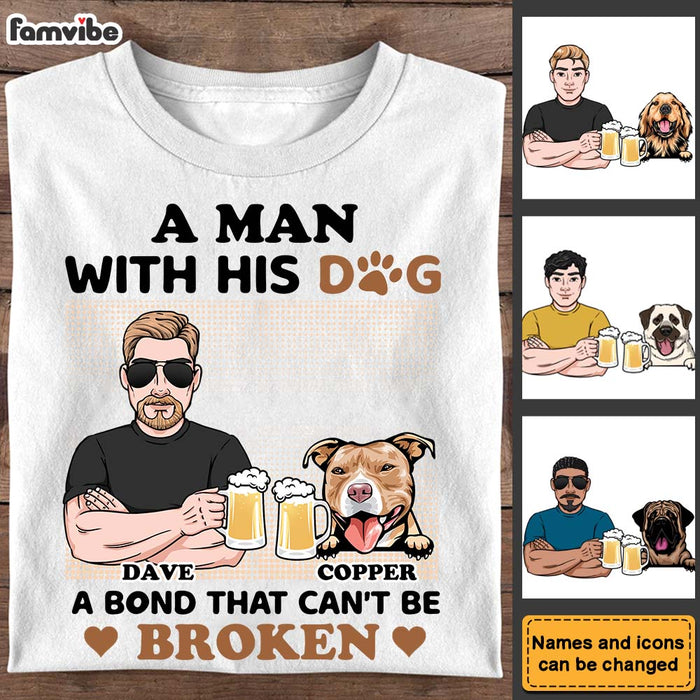 Personalized  Gift For Dog Dad A Man And His Dog Shirt - Hoodie - Sweatshirt 24663 1