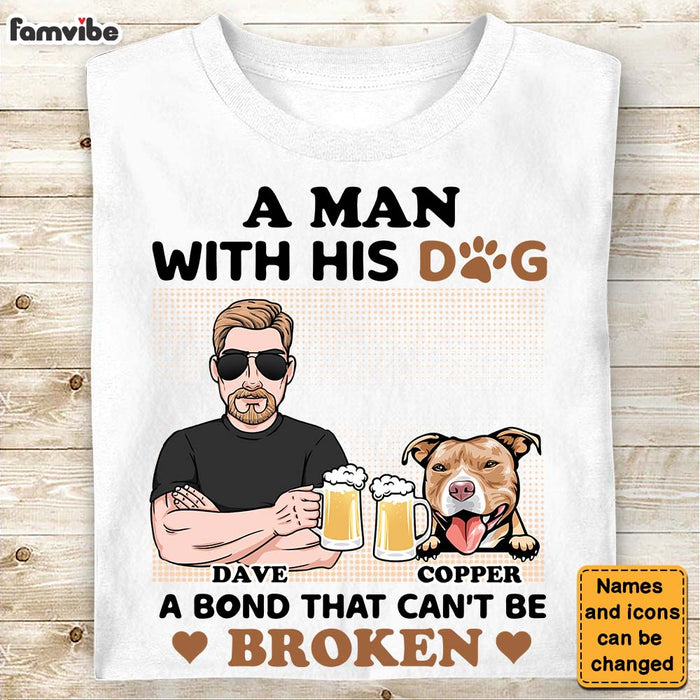Personalized  Gift For Dog Dad A Man And His Dog Shirt - Hoodie - Sweatshirt 24663 1