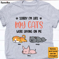 Personalized My Cats Were Laying On Me Shirt - Hoodie - Sweatshirt 24667 thumb 1